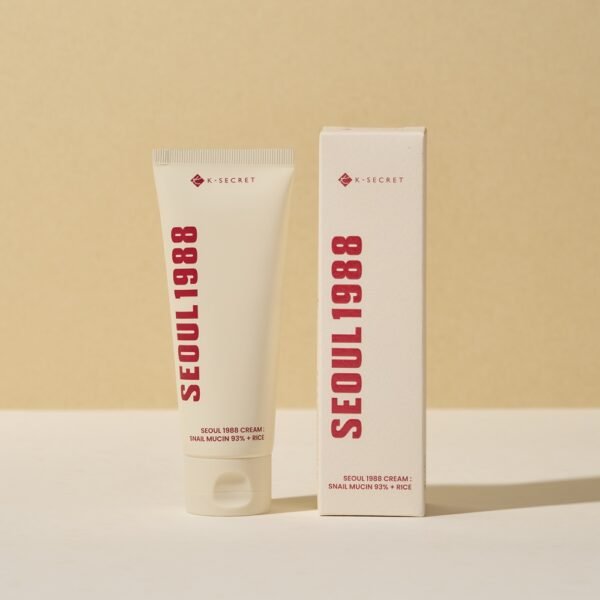 KSECRET SEOUL 1988 Cream: Snail Mucin 93% + Rice – 100ml - Image 2