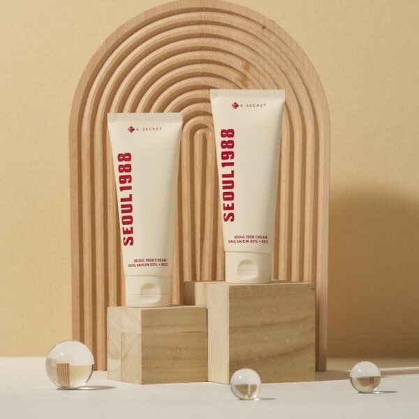 KSECRET SEOUL 1988 Cream: Snail Mucin 93% + Rice – 100ml - Image 3