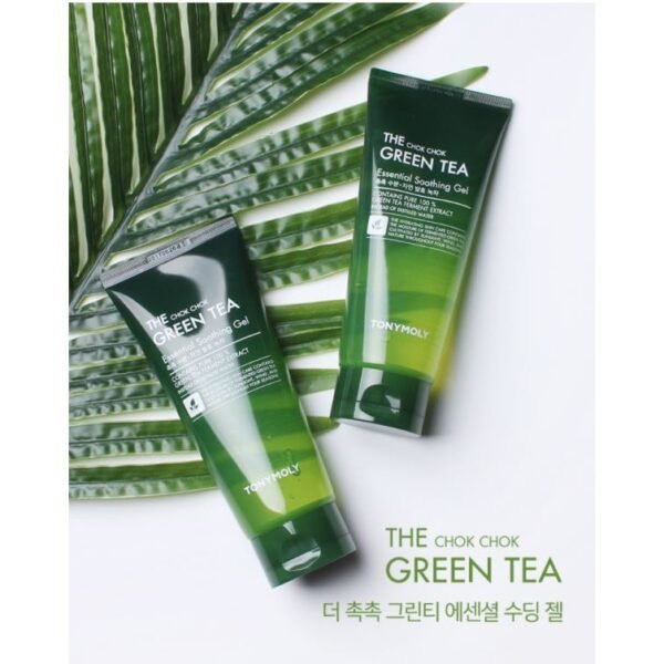 TONYMOLY The Chok Chok Green Tea Essential Soothing Gel – 200mlk - Image 2