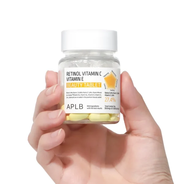 APLB Retinol Vitamin C E Beauty Tablets 500mg - 30 Tab - Image 2