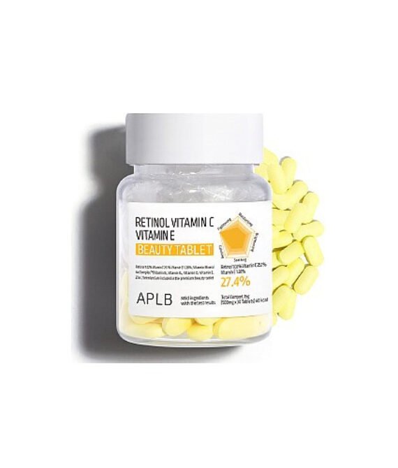 APLB Retinol Vitamin C E Beauty Tablets 500mg – 30 Tab