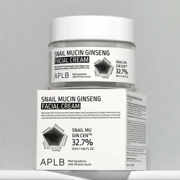 APLB Snail Mucin Ginseng Facial Cream 55ml - Image 3