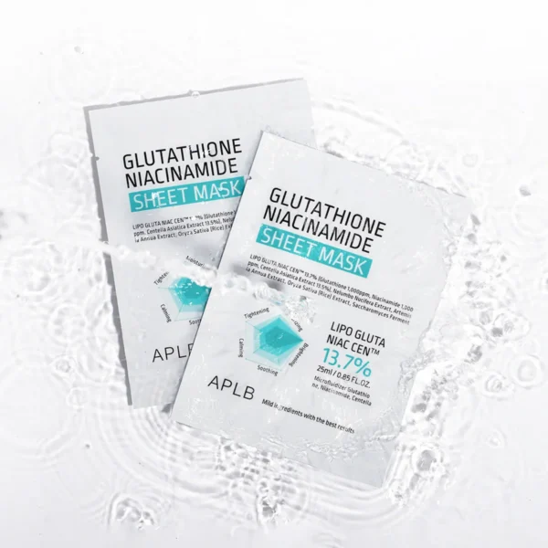 APLB Glutathione Niacinamide Sheet Mask – 25ml - Image 4