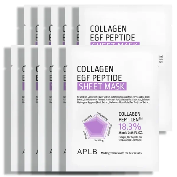 APLB Collagen EGF Peptide Sheet Mask – 25ml - Image 2