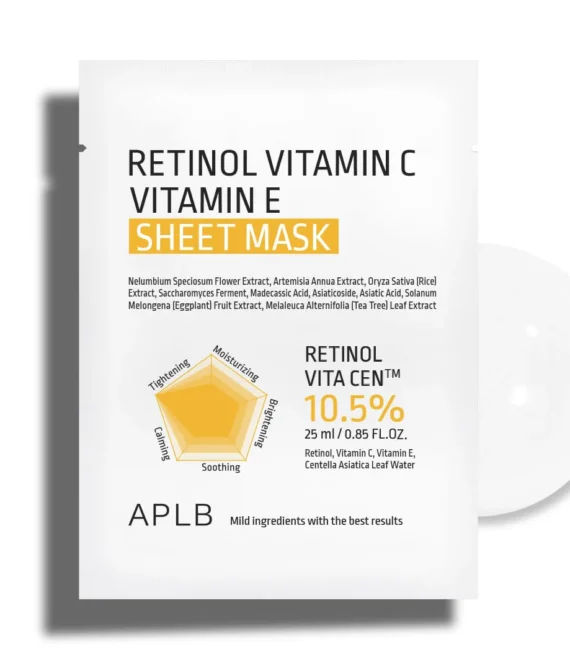 APLB Retinol Vitamin C Vitamin E Sheet Mask – 25 ml